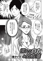 濡れる白衣と処方箋のイメージ画像